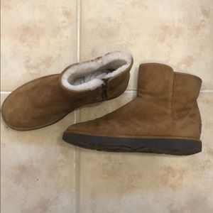 Short UGG Booties with zippers